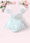 Whimsy Sequin Party Dress in White