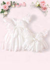 Mirabelle Puff Sleeve Baby Romper in White
