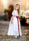 elegant white flower girl dresses for girls