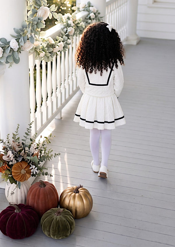 Girls 2 pc Button Skirt Set | Girls Fall Clothes & Outfits