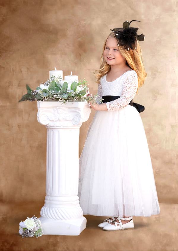 White flower girl dresses