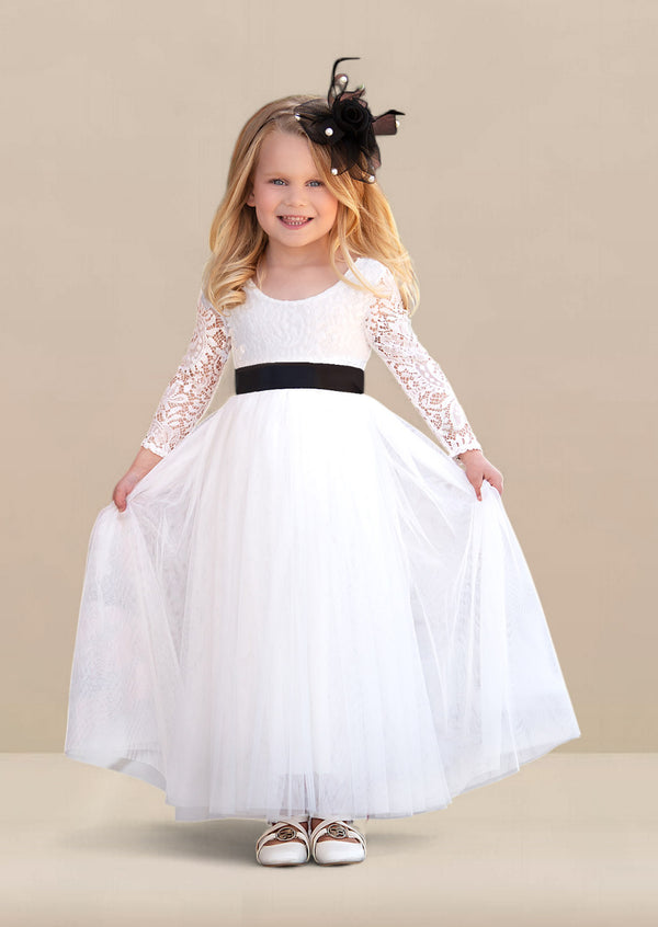 White flower girl Dresses