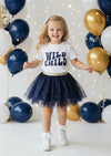 Wild Child Tee & Navy Sparkle Tutu Set | Girls Cotton Tees & Outfits