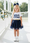 Wild Child Tee & Navy Sparkle Tutu Set | Girls Cotton Tees & Outfits