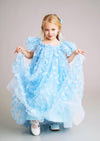 Toddler girl butterfly wings gown