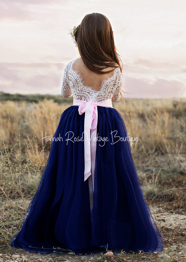 blue and white wedding dress | Navy blue wedding dress, Blue wedding dresses,  White bridesmaid dresses