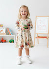 Winter Tractor Tree Farm Toddler Christmas Twirl Dress - Twirl Dresses