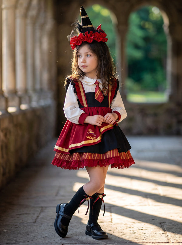 Wizard Costume for Girls | Harry Potter Inspired Kids Wizard Costume Dress