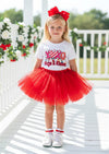 XOXO Minnie Hugs & Kisses Tee & Red Tutu Set | Girls Tutu Outfits