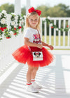 XOXO Minnie Hugs & Kisses Tee & Red Tutu Set | Girls Tutu Outfits