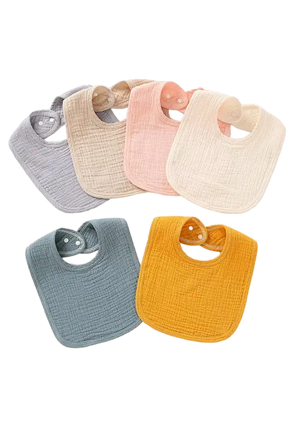 Natural Organic Cotton Baby Bib | Gold