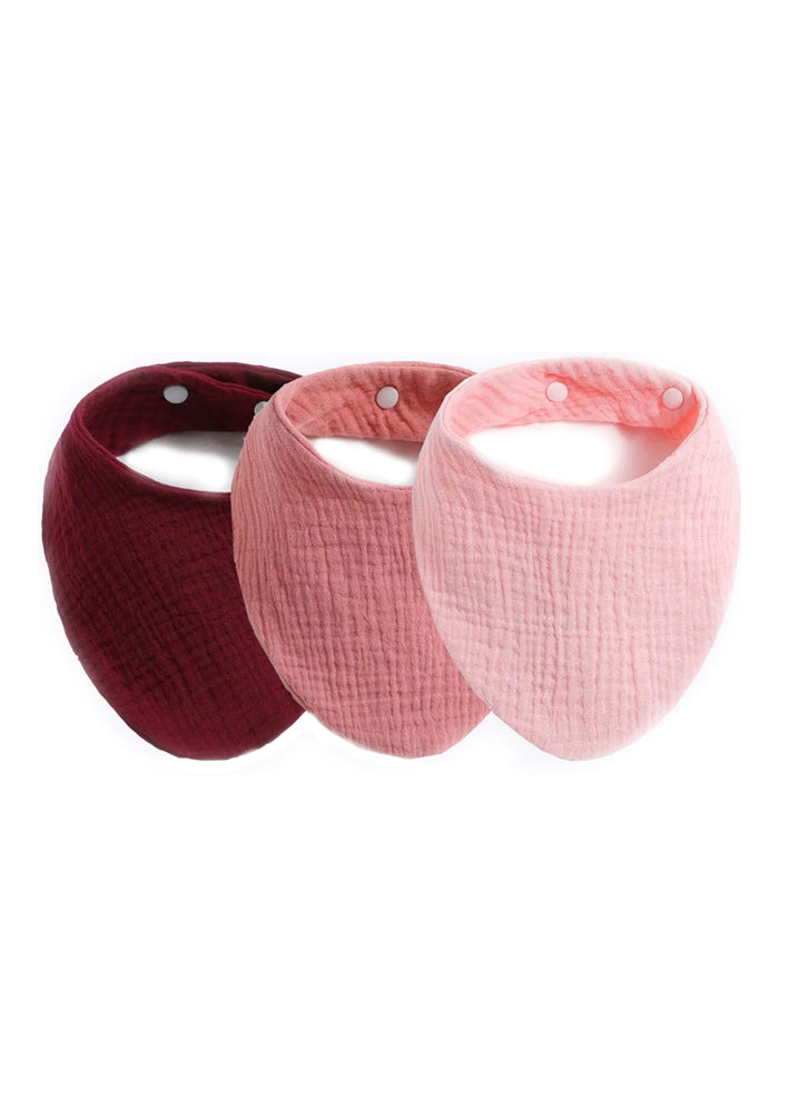 Natural Organic Cotton Triangle Baby Bib | Dusty Rose