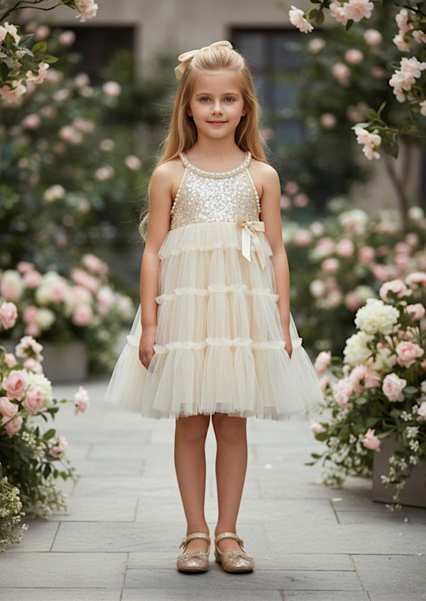 Aerith Dress in Beige - 