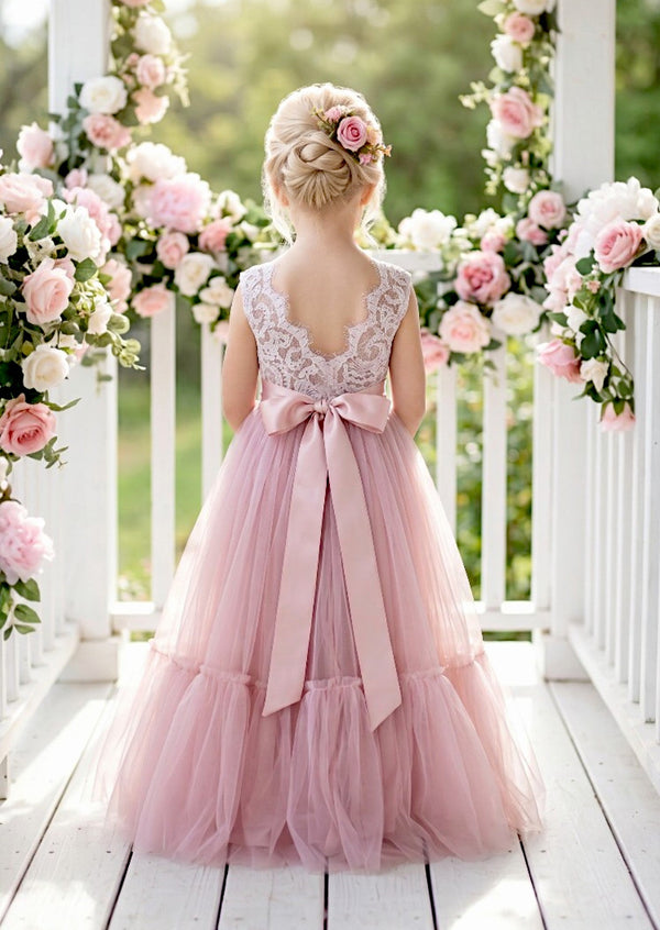 Allison Rose Flower Girl Dress - 