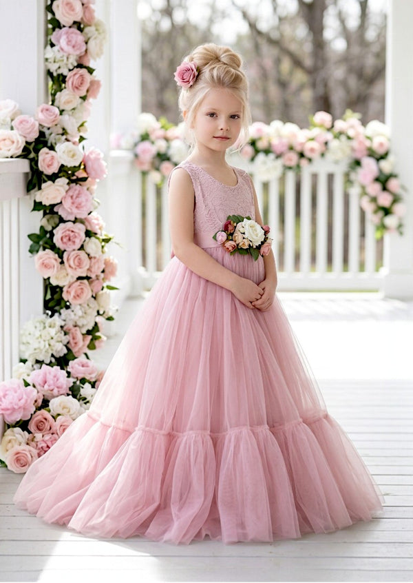Allison Rose Flower Girl Dress - 