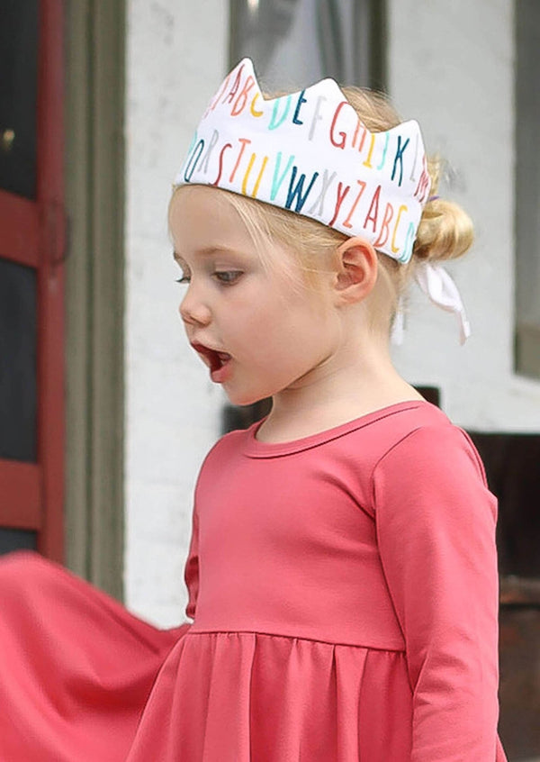 Alphabet Fabric Birthday Crown - 