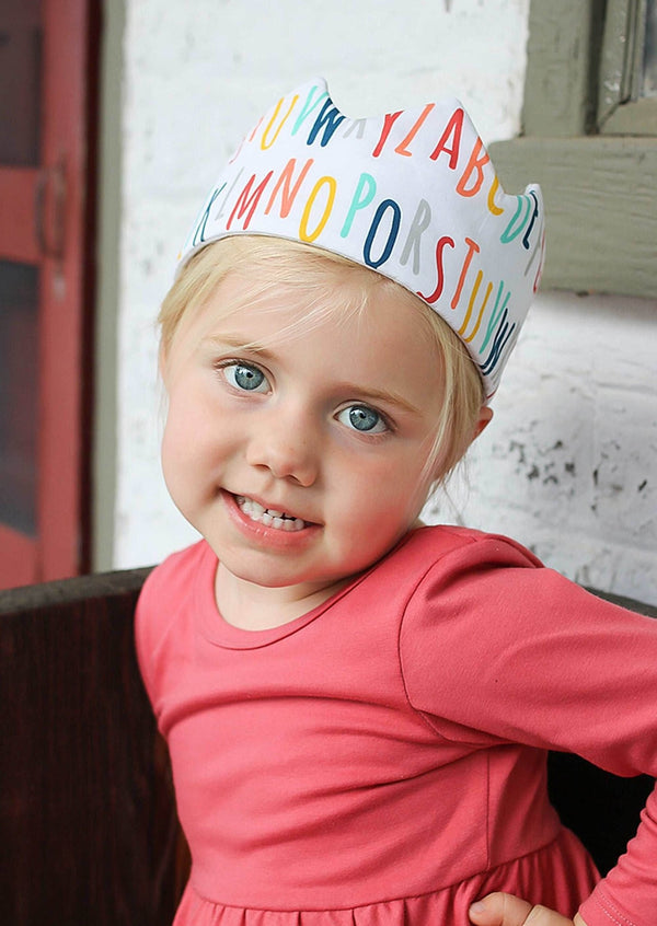 Alphabet Fabric Birthday Crown - 