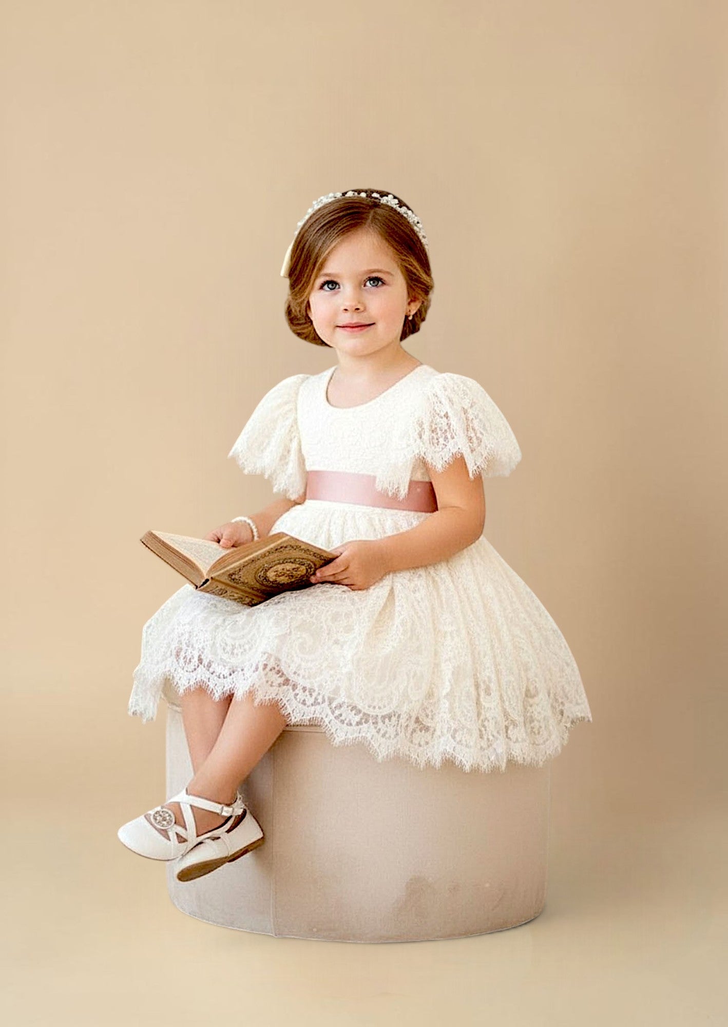 Amanda Dress - Knee Length Lace - 