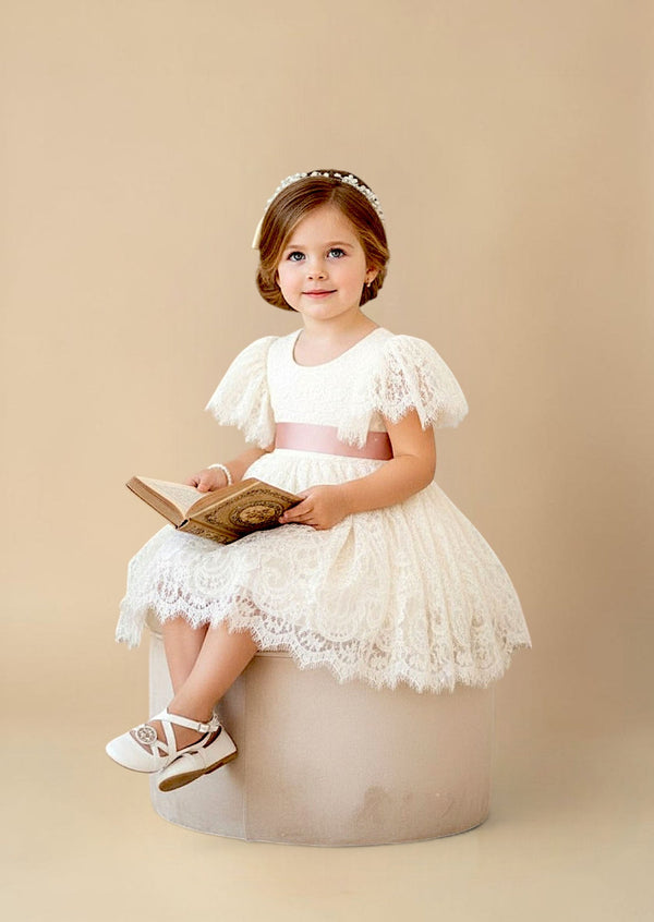 Amanda Dress - Knee Length Lace - 