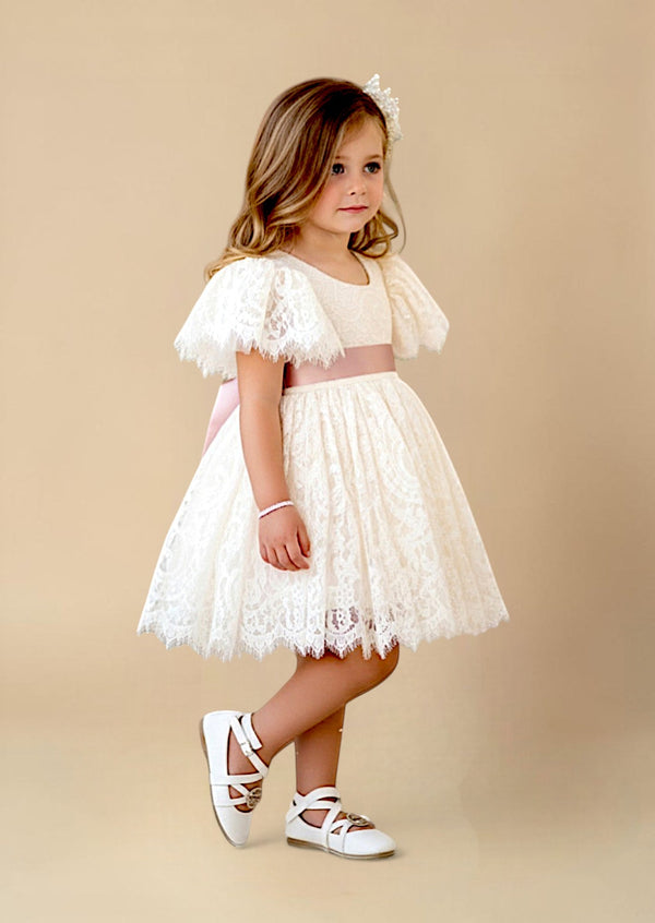 Amanda Dress - Knee Length Lace - 