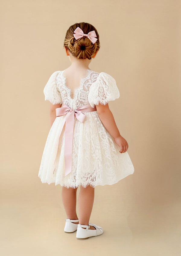 Amanda Dress - Knee Length Lace - 