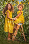 Amber Girls Yellow Lace Dress - 