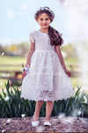 Amber Girls Yellow Lace Dress - 