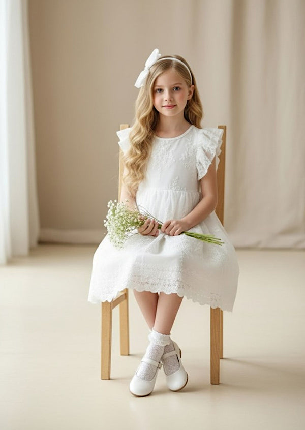 Amber White Lace Dress - 
