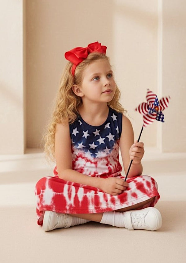 Americana Star‑Spangled Twirl Dress - 