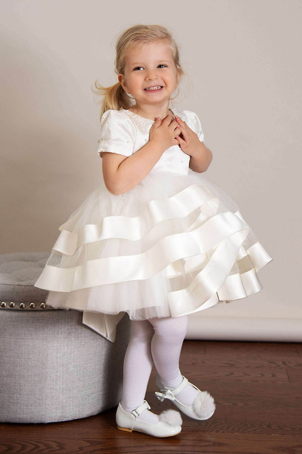 Analise Dress White - Girls Wedding Dress - 