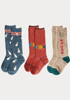 Argyle Sports Collection Knee Socks - 3 Pack / 1 - 8 Years - 