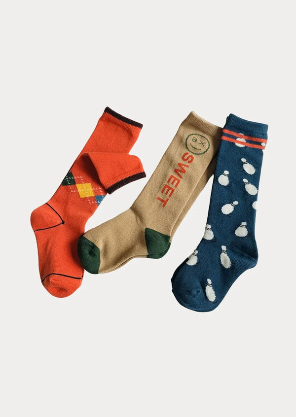 Argyle Sports Collection Knee Socks - 3 Pack / 1 - 8 Years - 