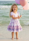 Balloons Twirl Dress Pink Lavender - 