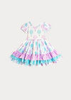 Balloons Twirl Dress Pink Mint - 
