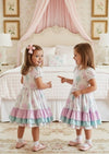 Balloons Twirl Dress Pink Mint - 