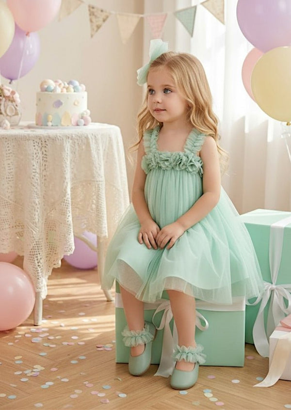 Bean Green Tulle Party Dress - 