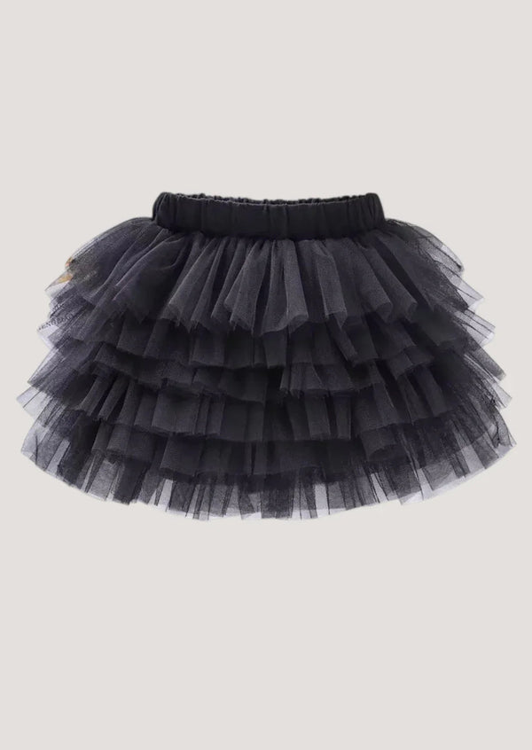Black Layered Tutu Skirt - 