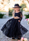 black flower girl dresses for wedding for toddlers