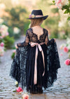 black lace flower girl dresses for rt dec wedding themes