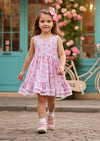 Blossom Petals Twirl Dress in Pink - 