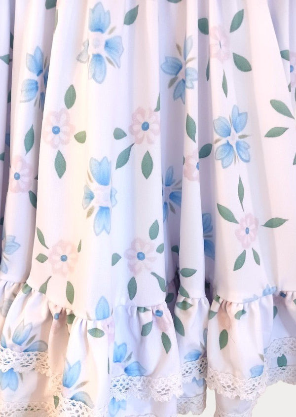 Girls Bluebell Garden Twirl Dress | Girls Floral Boutique Dress