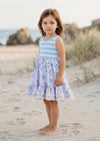 Girls Bluebell Garden Twirl Dress | Girls Floral Boutique Dress
