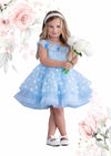 Blue Dot Birthday Party Special Occasion Dress - 