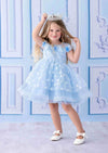 Blue Dot Birthday Party Special Occasion Dress - 