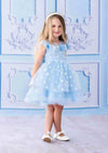 Blue Dot Birthday Party Special Occasion Dress - 