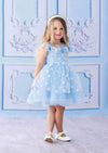 Blue Dot Birthday Party Special Occasion Dress - 