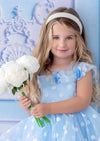 Blue Dot Birthday Party Special Occasion Dress - 