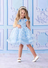Blue Dot Birthday Party Special Occasion Dress - 