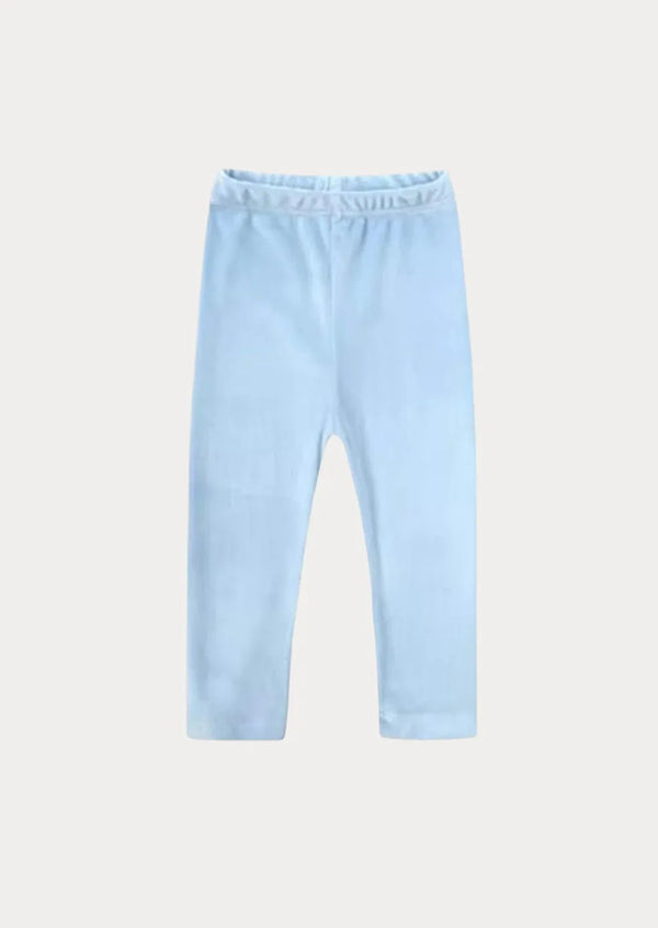Blue Velour Crewneck & Pants - 