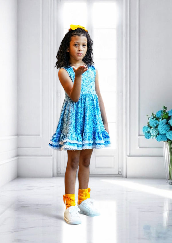 Abigail Dress in Blue